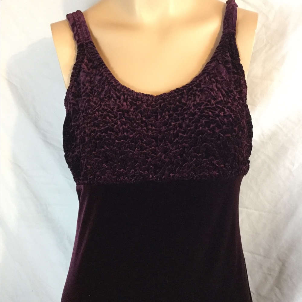 SCARLET burgundy velvet maxi dress size medium